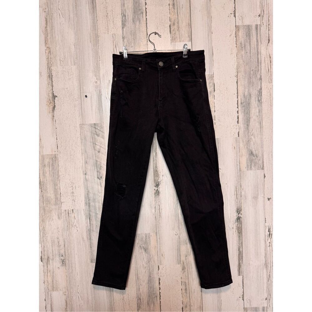 YoungLA Black Distressed Skinny Jeans Men’s 32x30 Ripped Streetwear Denim